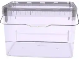 Ведро пластиковое прямоугольное, 20 л, прозрачный [5117]