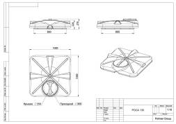 Бак пластиковый для летнего душа 130 л, черный [DRS130S1]