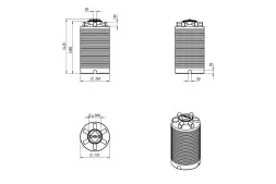 Емкость ЭВЛ-Т 500л зеленая