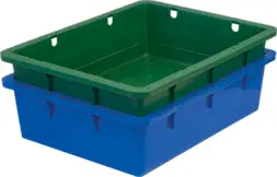 Ящик пластиковый сплошной, 532x400x141 мм, 22 л, белый [306]