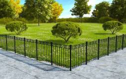 Пешеходное металлическое ограждение ПО-12, 1 пог. м.