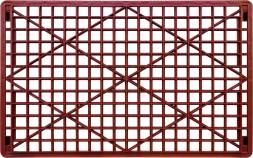 Ящик пластиковый перфорированный, 740x465x102 мм, 25 л, красный [402]