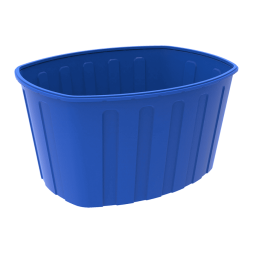 Ванна пластиковая пищевая О, 200 л, HDPE, синий [131.0200.601.0]