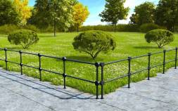 Пешеходное металлическое ограждение ПО-20, 1 пог. м.