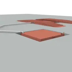 Эстакада разборная металлическая "Комфорт", 4м, грузоподъемность 50т, красная