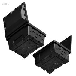 Ящик для ветоши 250 литров черный