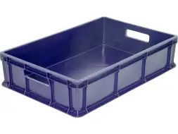 Ящик пластиковый сплошной, 600×400×140 мм, 27 л, белый [705.03.01 М]