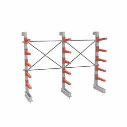 СТ-062 Стеллаж консольный односторонний 5 ярусов (с доп.секцией)