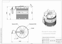 Мини АЗС V 2000 БелАК - раздаточная колонка со счетчиком