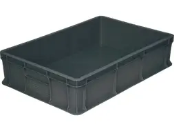 Ящик пластиковый сплошной, 600×400×140 мм, 27 л, белый [705.03.02 М]