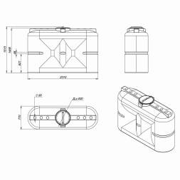 Емкость S 2000л зеленая