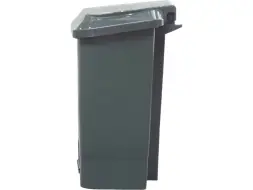 Контейнер для мусора пластиковый с педалью, крышкой и пакетодержателем, 30 л, зеленый [МКТ 30]