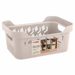 Корзинка универсальная Deluxe, 270x190x120 мм, 4,6 л, светло-бежевый