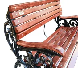 Скамейка чугунная «Флора» 0,75 м (кресло)