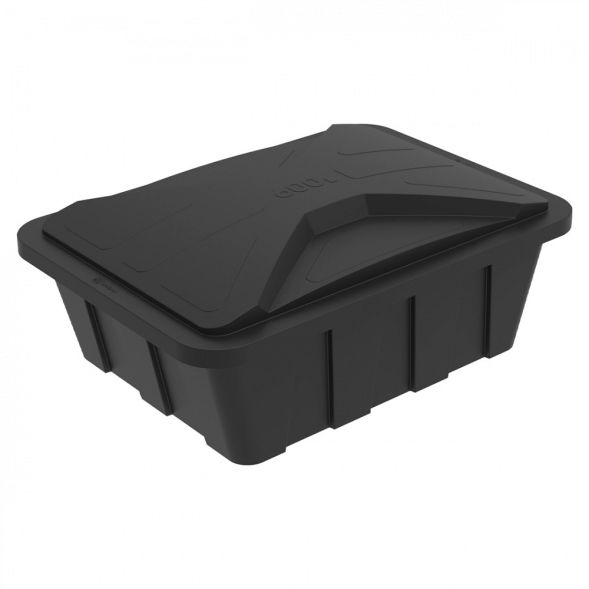 Ванна пластиковая пищевая с крышкой KN, 600 л, 1.0 г/см³, HDPE, черный [121201.0600.899.000] в Брянске